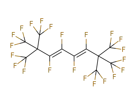 Molecular Structure of 125042-87-7 ((3E,5E)-1,1,1,3,4,5,6,8,8,8-Decafluoro-2,2,7,7-tetrakis-trifluoromethyl-octa-3,5-diene)