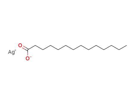 Molecular Structure of 18268-46-7 (Tetradecanoic acid, silver(1+) salt)