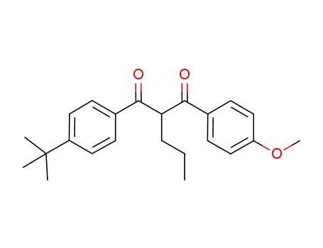 Molecular Structure of 1262100-39-9 (1,1-(4-tert-butyl-benzoyl)(4'-methoxybenzoyl)butane)