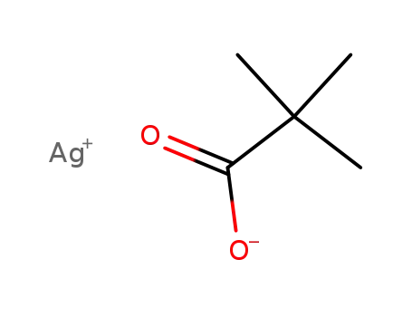 Molecular Structure of 7324-58-5 (Propanoic acid, 2,2-dimethyl-, silver(1+) salt)