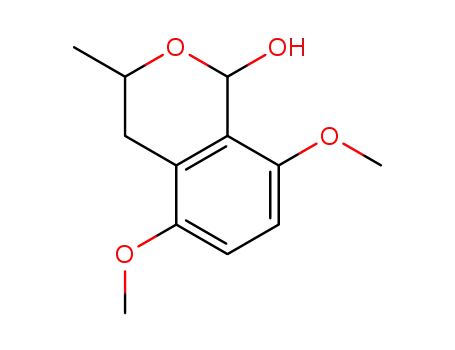 Molecular Structure of 141058-88-0 (5,8-dimethoxy-1-hydroxy-3-methylisochroman)