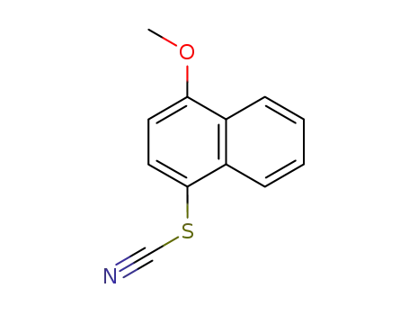 Molecular Structure of 66231-77-4 (Thiocyanic acid, 4-methoxy-1-naphthalenyl ester)
