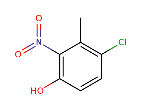 Molecular Structure of 6815-42-5 (4-chloro-2-nitro-m-cresol)