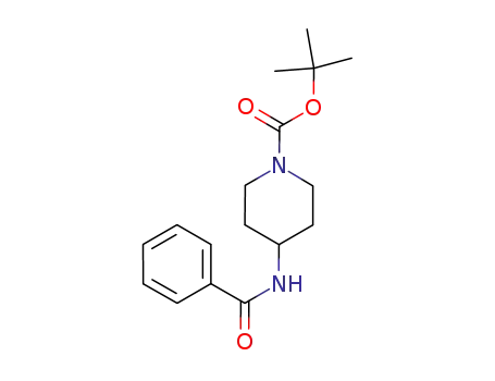 Molecular Structure of 955050-02-9 (tert-butyl 4-benzamidopiperidine-1-carboxylate)