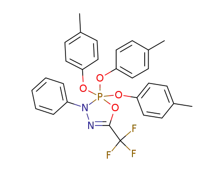 Molecular Structure of 86508-64-7 (3-phenyl-5-trifluoromethyl-2,2,2-tris(4-methylphenoxy)-2,3-dihydro-1,3,4,2-oxadiazaphosphole)