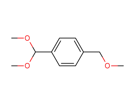 Molecular Structure of 46316-11-4 (Benzene, 1-(dimethoxymethyl)-4-(methoxymethyl)-)