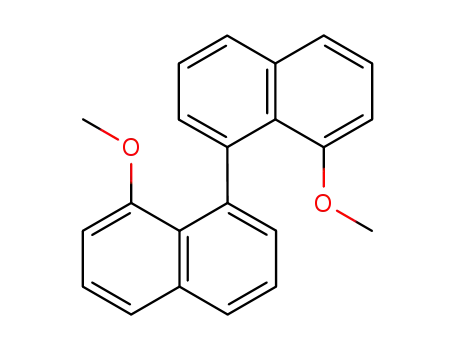 Molecular Structure of 82265-47-2 (1,1'-Binaphthalene, 8,8'-dimethoxy-)
