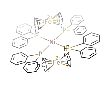 Molecular Structure of 94202-32-1 ((1,1′-bis(diphenylphosphino)ferrocene)<sub>2</sub>Ni)
