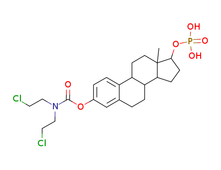 estra-1,3,5(10)-triene-3,17beta-diol 3-[bis(2-chloroethyl)carbamate] 17-(dihydrogen phosphate)