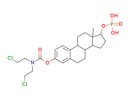 Molecular Structure of 4891-15-0 (estra-1,3,5(10)-triene-3,17beta-diol 3-[bis(2-chloroethyl)carbamate] 17-(dihydrogen phosphate))