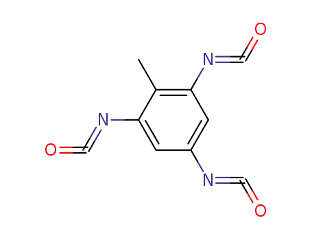 Molecular Structure of 7373-26-4 (Toluene-2,4,6-triyl triisocyanate)