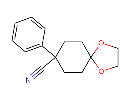 1,4-Dioxaspiro[4.5]decane-8-carbonitrile, 8-phenyl-