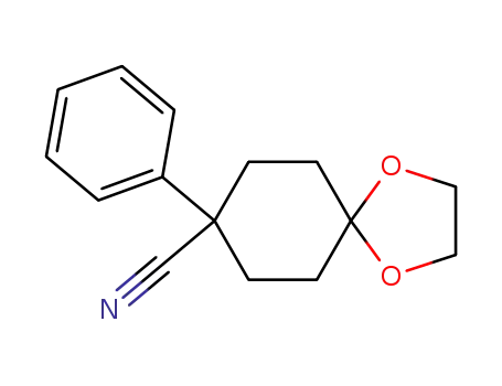 Molecular Structure of 51509-98-9 (4-Cyano-4-phenylcyclohexanone ethylene ketal)