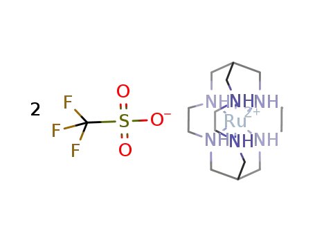 Molecular Structure of 101482-30-8 ({ruthenium(II)(sarcophagine)}(trifluoromethanesulfonate)2)