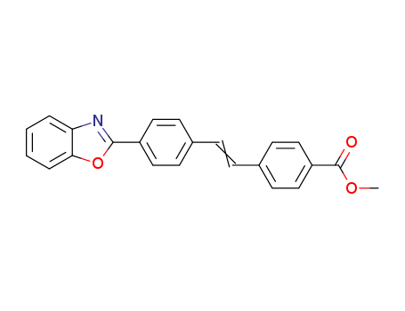 Benzoic acid,4-[2-[4-(2-benzoxazolyl)phenyl]ethenyl]-, methyl ester
