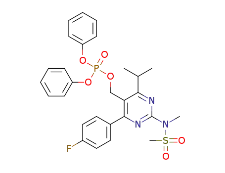 [4-(4-fluorophenyl)-2-[methyl(methylsulfonyl)amino]-6-(propan-2-yl)pyrimidin-5-yl]methyl diphenyl phosphate