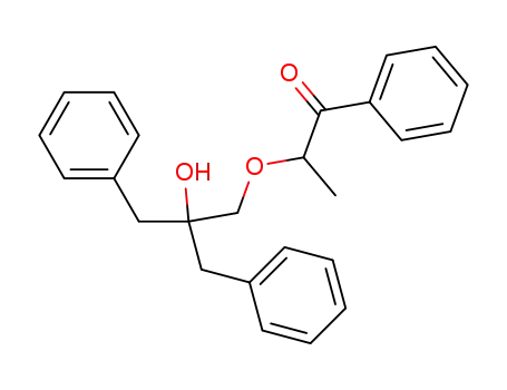 1-Propanone, 2-[2-hydroxy-3-phenyl-2-(phenylmethyl)propoxy]-1-phenyl-