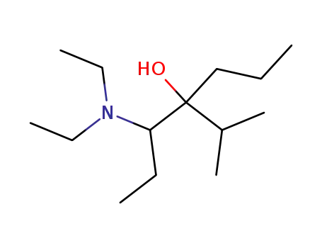 Molecular Structure of 66031-41-2 (4-Heptanol, 3-(diethylamino)-4-(1-methylethyl)-)