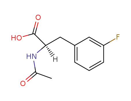 Molecular Structure of 69078-51-9 (D-Phenylalanine, N-acetyl-3-fluoro-)