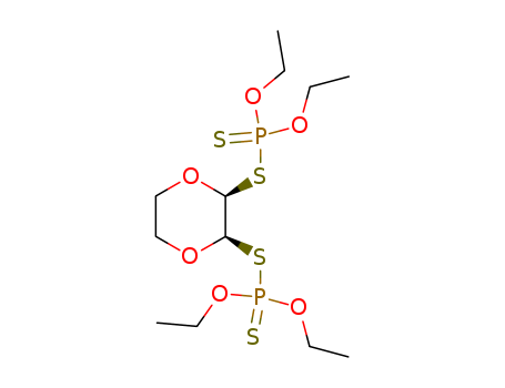 Phosphorodithioic acid,S,S'-1,4-dioxane-2,3-diyl O,O,O',O'-tetraethyl ester, cis- (9CI)