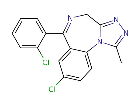 Molecular Structure of 28911-01-5 (Triazolam)