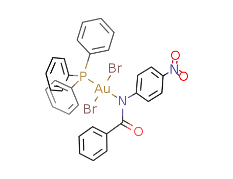 Gold, dibromo[N-(4-nitrophenyl)benzamidato](triphenylphosphine)-