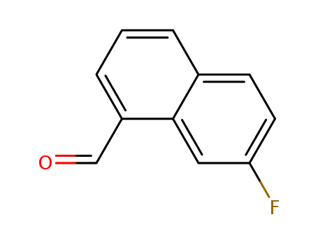 Molecular Structure of 82128-59-4 (7-Fluoronaphthalene-1-carboxaldehyde)