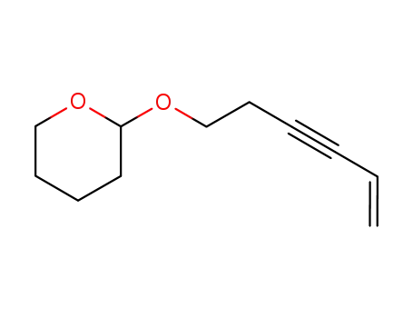Molecular Structure of 211310-91-7 (2H-Pyran, 2-(5-hexen-3-ynyloxy)tetrahydro-)