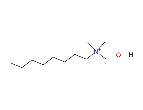 Molecular Structure of 26214-05-1 (1-Octanaminium, N,N,N-trimethyl-, hydroxide)
