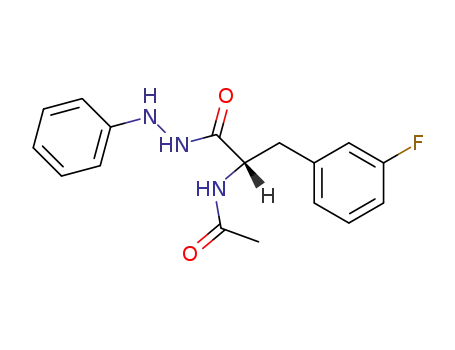 Molecular Structure of 453-82-7 (<i>N</i>-acetyl-3-fluoro-L-phenylalanine-(<i>N</i>'-phenyl-hydrazide))