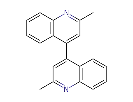 Molecular Structure of 52191-71-6 (4,4'-Biquinoline, 2,2'-dimethyl-)