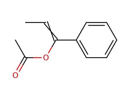 Molecular Structure of 39623-95-5 (1-phenylprop-1-enyl acetate)