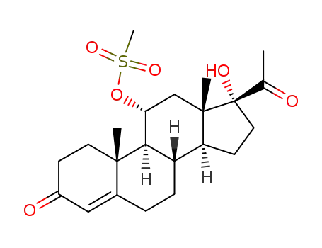 17-hydroxy-11α-methanesulfonyloxy-pregn-4-ene-3,20-dione