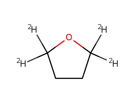 Molecular Structure of 20665-63-8 (TETRAHYDROFURAN-2,2,5,5-D4)