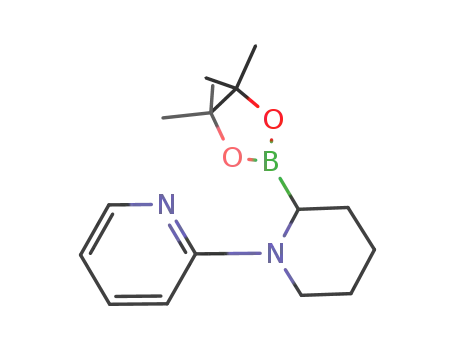 Molecular Structure of 1391930-84-9 (2-[2-(4,4,5,5-tetramethyl-1,3,2-dioxaborolan-2-yl)piperidin-1-yl]pyridine)