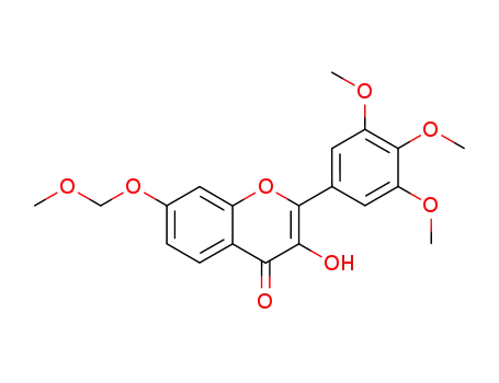 Molecular Structure of 109980-57-6 (3-hydroxy-7-methoxymethoxy-2-(3,4,5-trimethoxy-phenyl)-chromen-4-one)