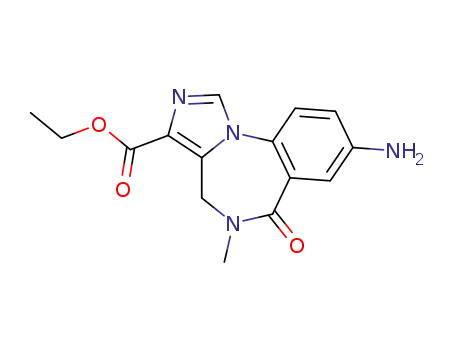 8-amino-5,6-dihydro-5-methyl-6-oxo-4H-imidazol[1,5-a][1,4]benzodiazepine-3-carboxylic acid ethyl ester