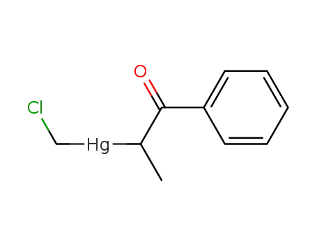 Molecular Structure of 73269-50-8 (α-chloromethylmercuriopropiophenone)