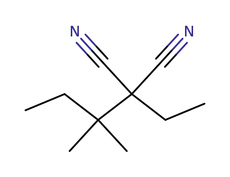 Molecular Structure of 85688-95-5 (Ethyl(1,1-dimethylpropyl)malononitrile)
