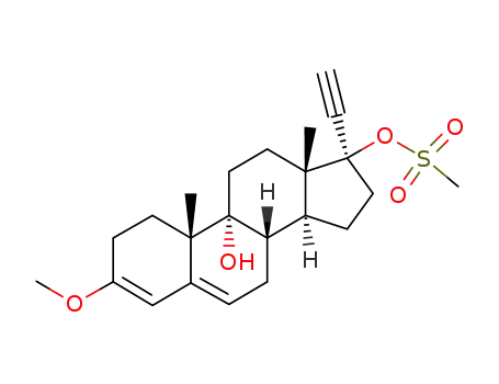 17α-Ethynyl-!7β-methanesulfonyloxy-3-methoxyandrosta-3,5-diene-9α-ol