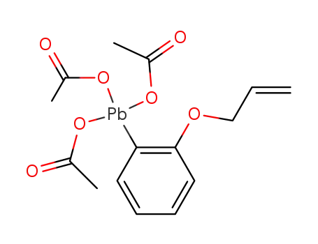 Molecular Structure of 151414-77-6 (o-(Prop-2-enyloxy)phenyllead Triacetate)