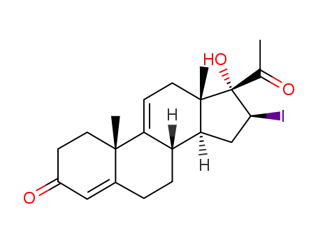 17-hydroxy-16β-iodo-pregna-4,9(11)-diene-3,20-dione