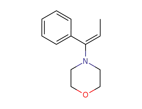 Morpholine, 4-(1-phenyl-1-propenyl)-, (E)-