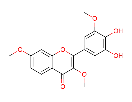 Molecular Structure of 223902-81-6 (3,7,3'-trimethoxy-4',5'-dihydroxyflavone)