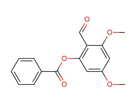 Molecular Structure of 856076-63-6 (2-benzoyloxy-4,6-dimethoxy-benzaldehyde)