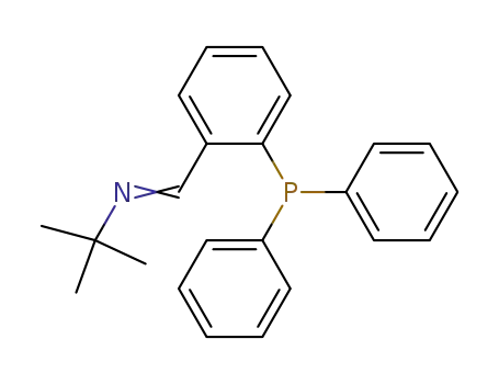 Molecular Structure of 100350-40-1 (N-(tert-butyl)-2-[(diphenylphosphino)benzylidene]amine)