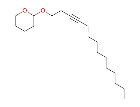 Molecular Structure of 88730-56-7 (2H-Pyran, tetrahydro-2-(3-tetradecynyloxy)-)