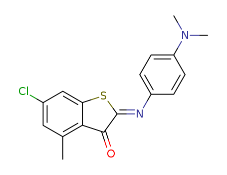 Benzo[b]thiophen-3(2H)-one,6-chloro-2-[[4-(dimethylamino)phenyl]imino]-4-methyl-