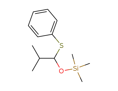 Molecular Structure of 56253-76-0 (Silane, trimethyl[2-methyl-1-(phenylthio)propoxy]-)