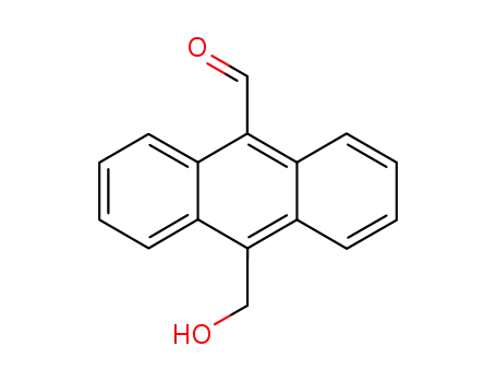 Molecular Structure of 71774-88-4 (9-Anthracenecarboxaldehyde, 10-(hydroxymethyl)-)
